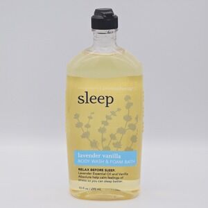 Bath & Body Works SLEEP~ Lavender+ Vanilla Aromatherapy Body Wash Foam Bath 10oz